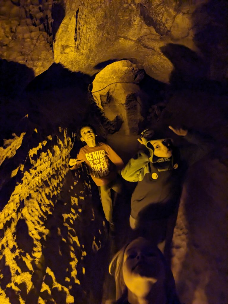 Ghostly walk through the caverns