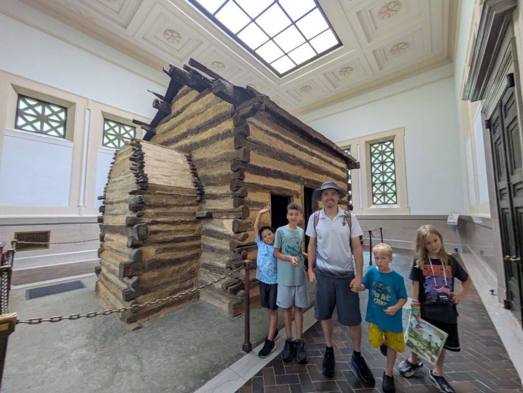 A cabin fit for a future president.