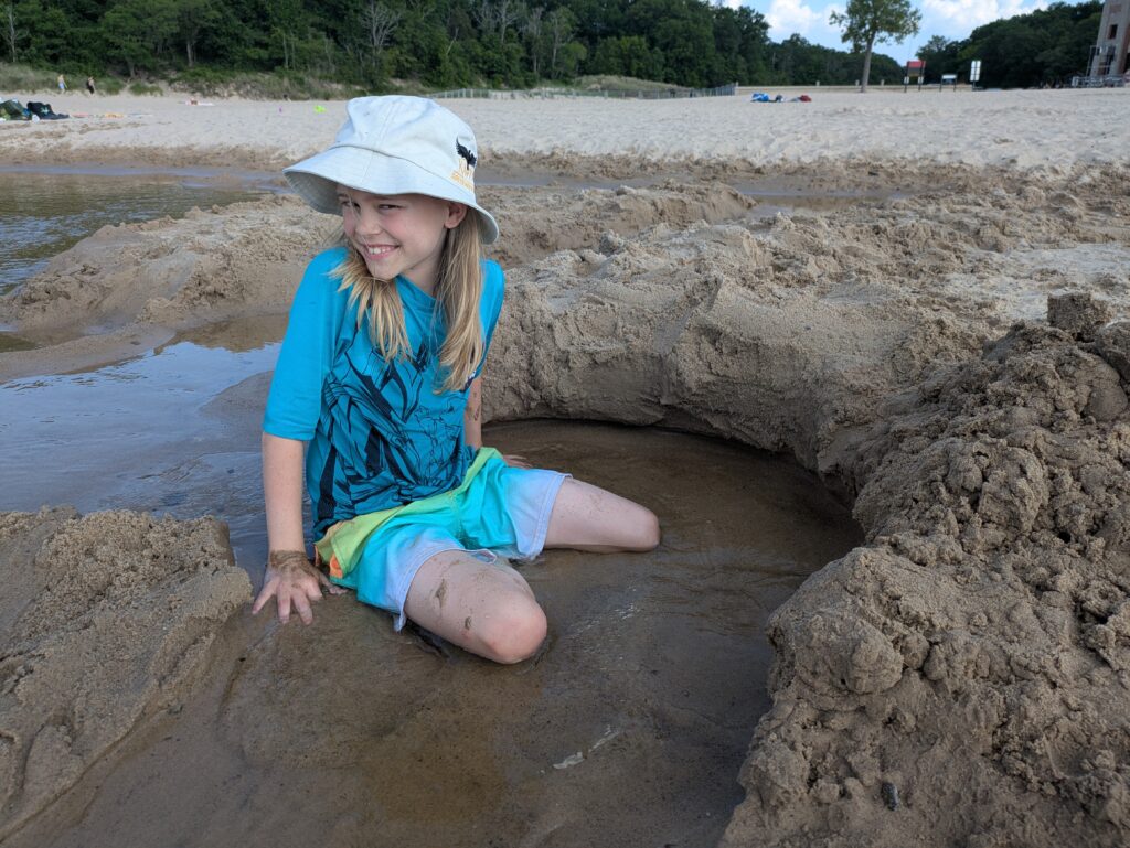 Boys beach dig