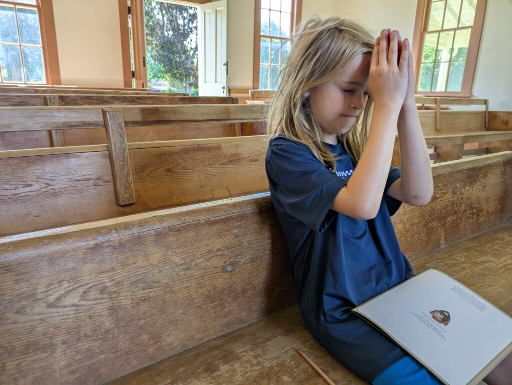 Lincoln finding solice at the Friends Prayer house