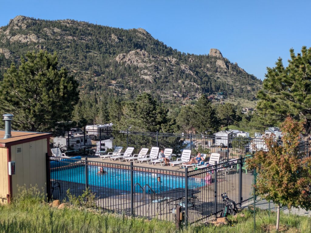 Pool in the mountains