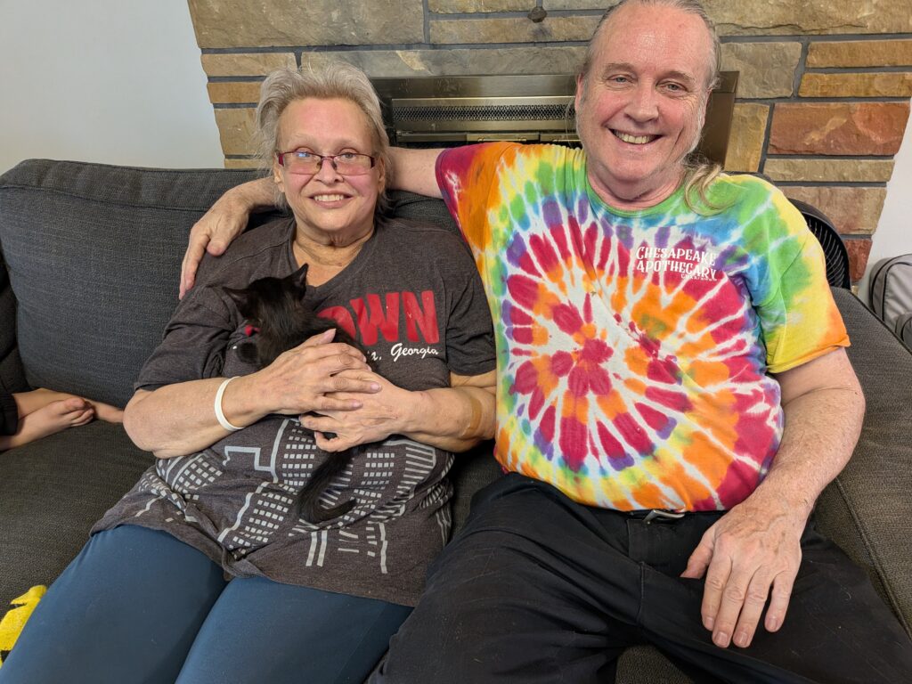Gran and Granny with the Kitty