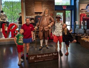 Photo with Ben Franklin