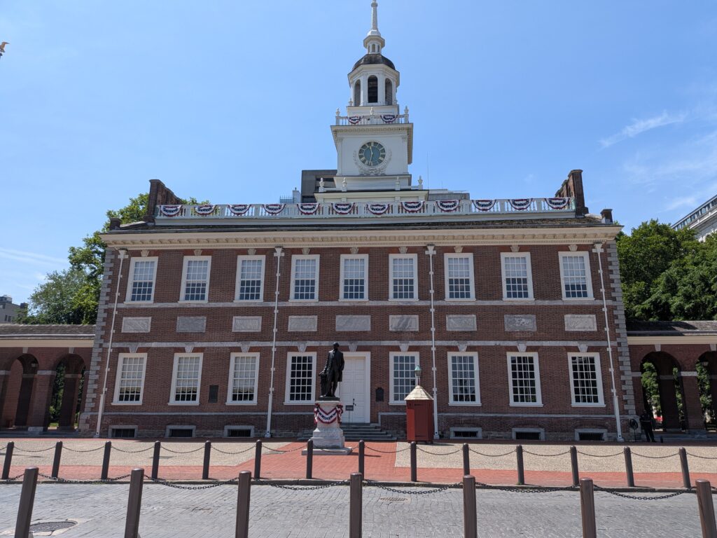 Independence Hall famous site of the signing of the Declaration of Independence