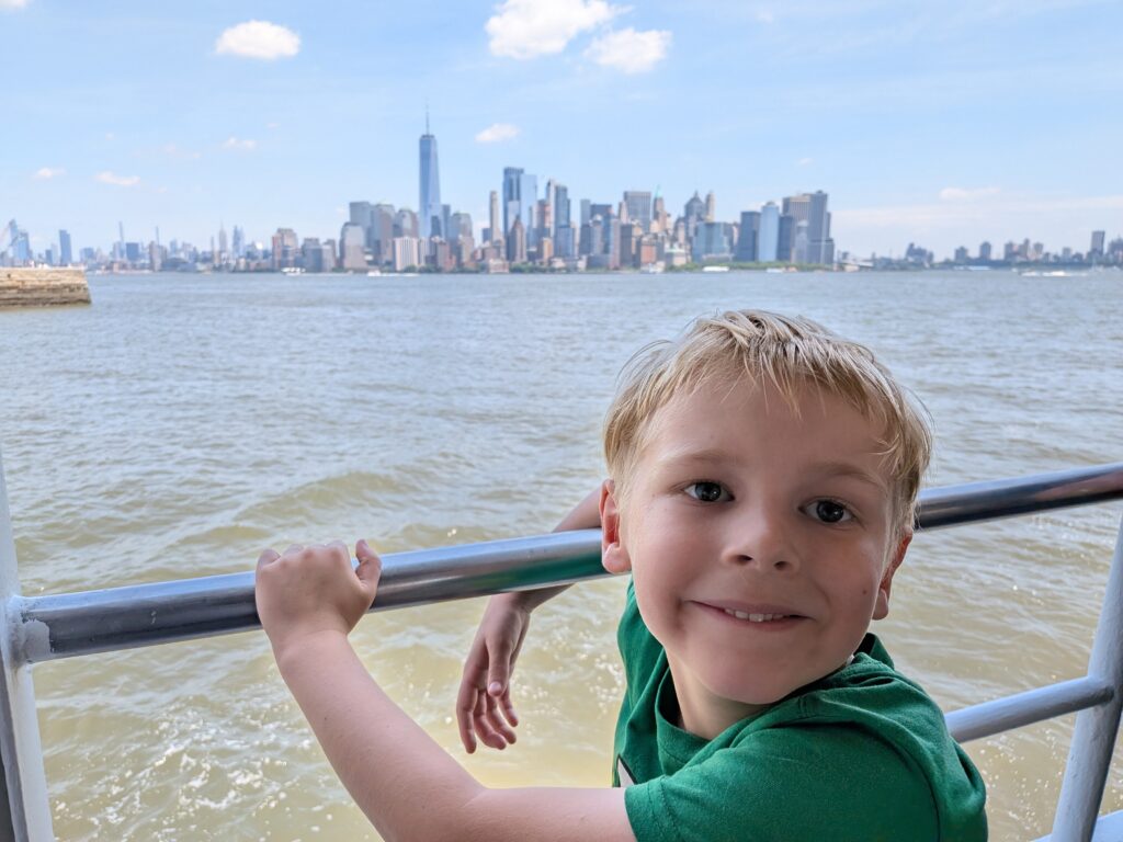 Madison overlooking New York Harbor