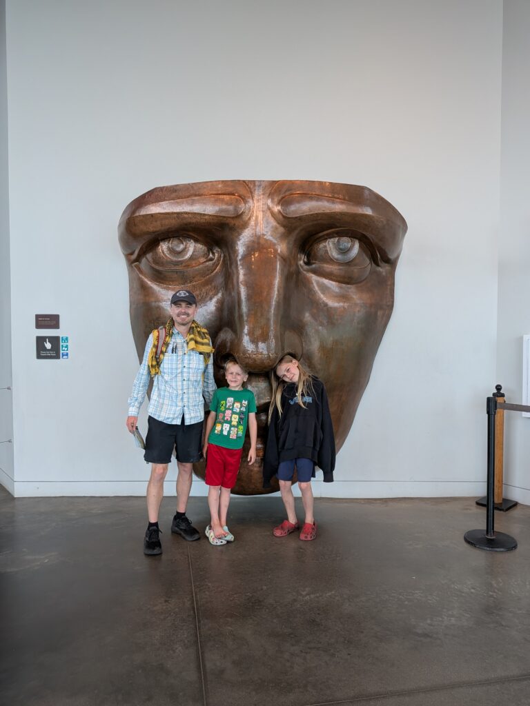 Inspecting the Statue of Liberty up Close