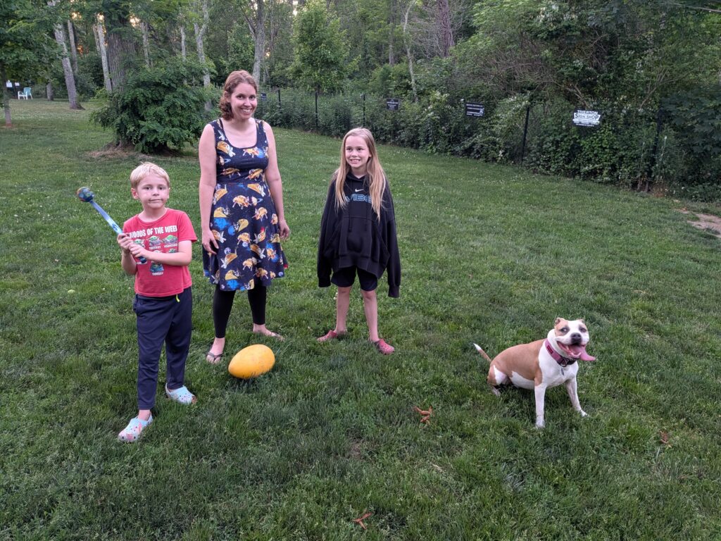 Stella's Birthday Outing to play with her new toy