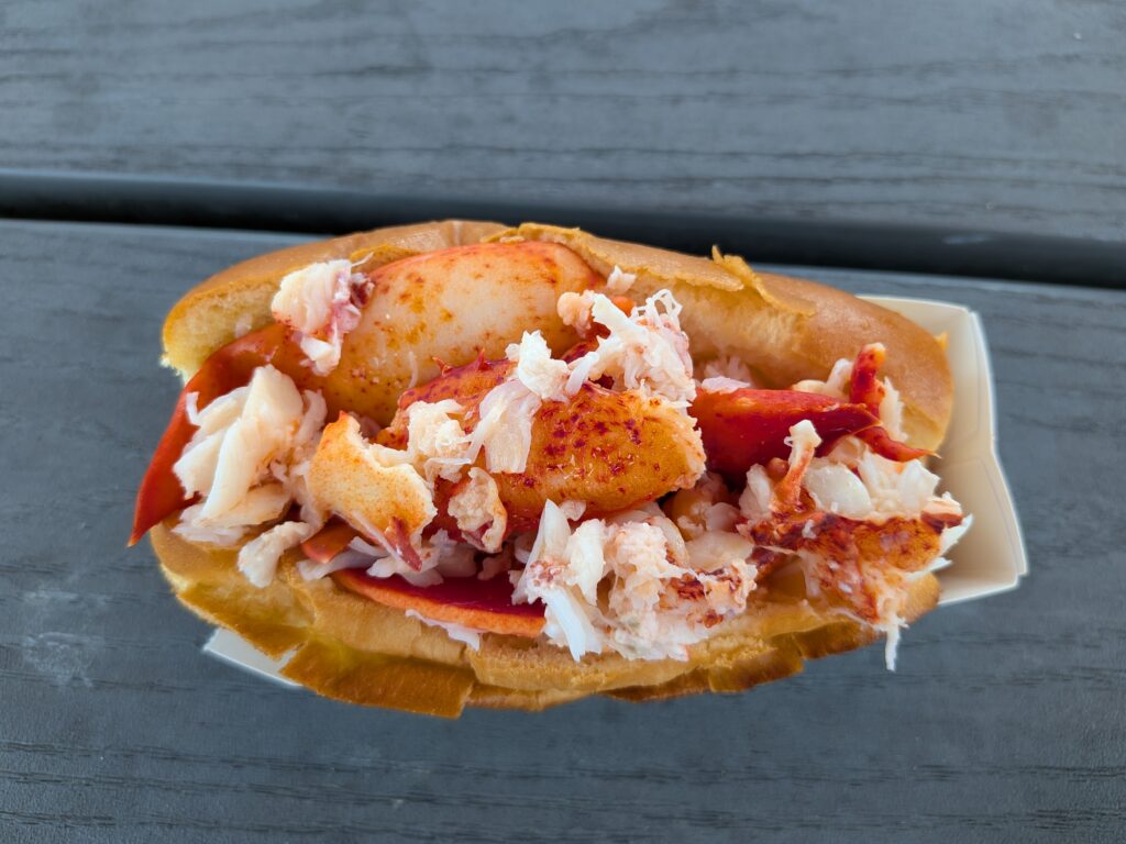 This is what a lobster roll looks like (from Maine, but buttery style)