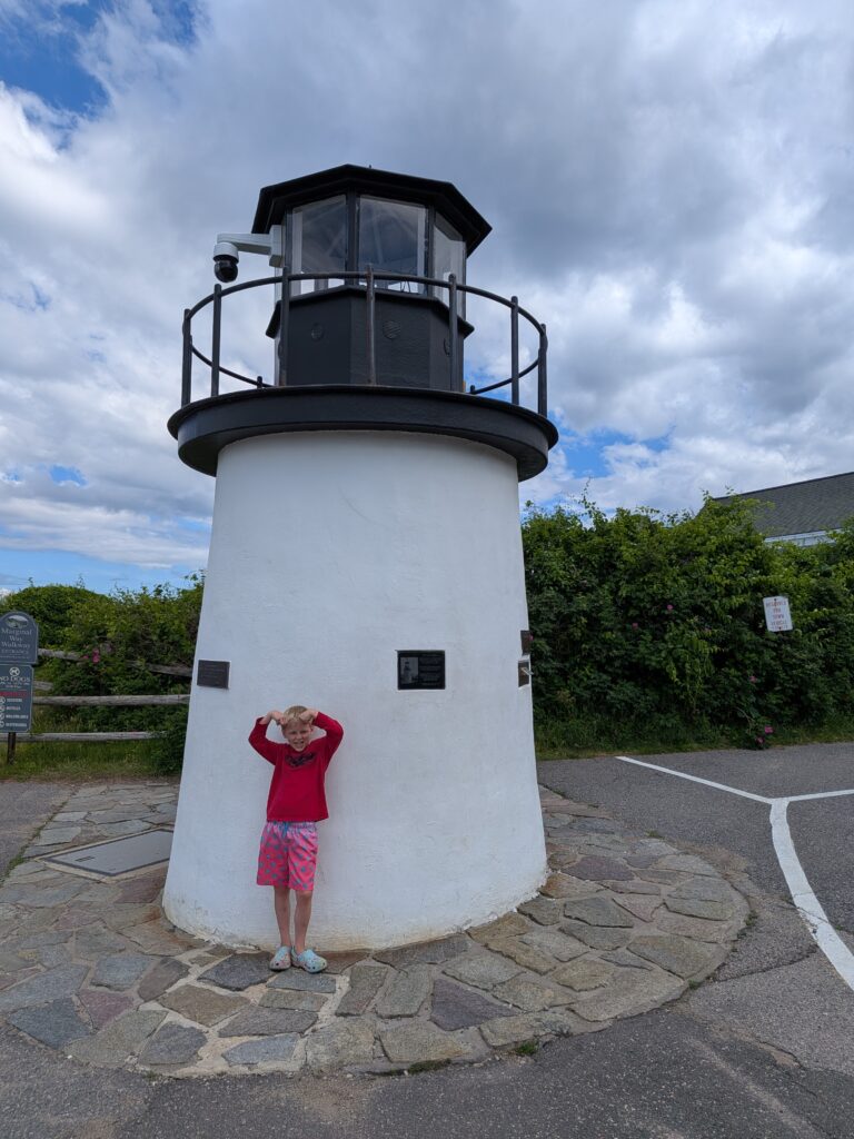 Little lighthouse on Marginal Way Cliff Walk