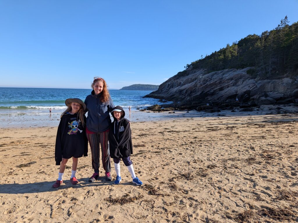 Sandy Beach, the only sandy beach in Acadia (the rest are rocks)