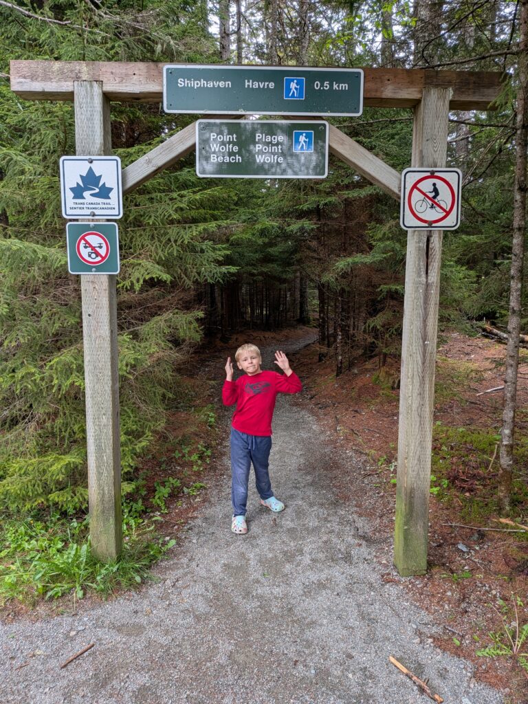 Madison About to Hike