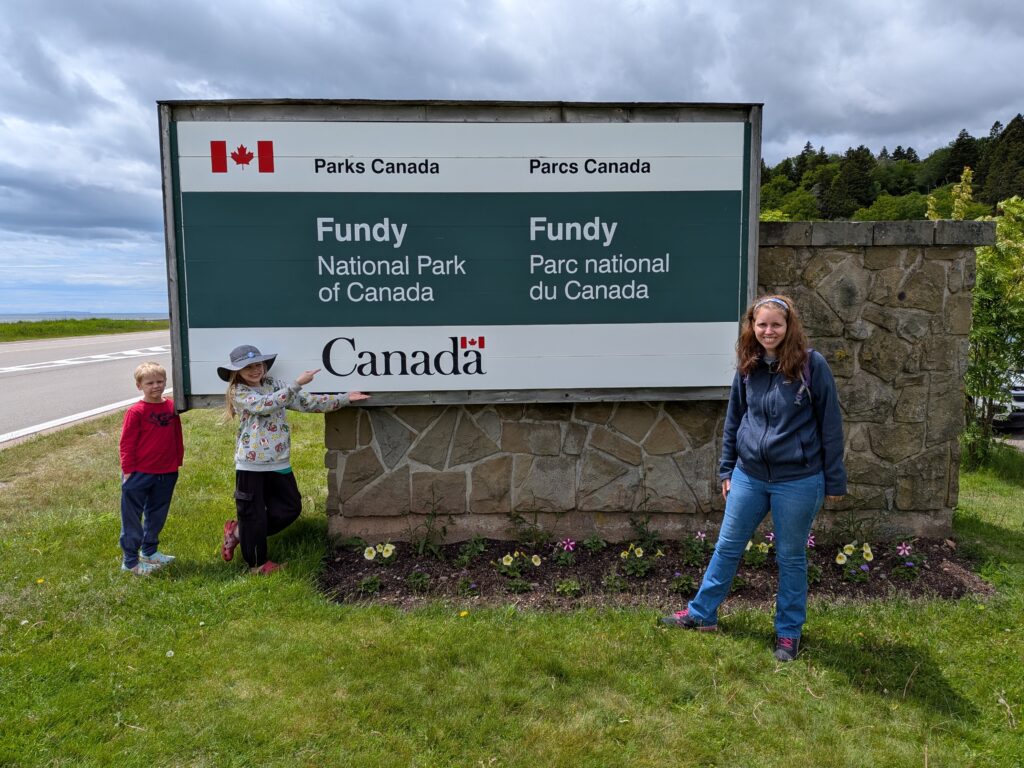 Fundy National Park Welcome Sign, New Brunswick, Canada