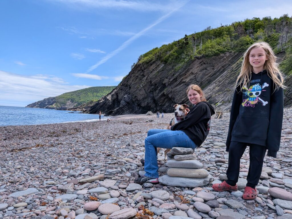 Chilling with Stella in Meat Cove