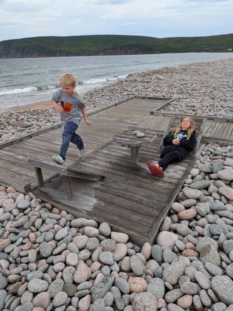 Madison Busting a Move at Ingnosh Beach