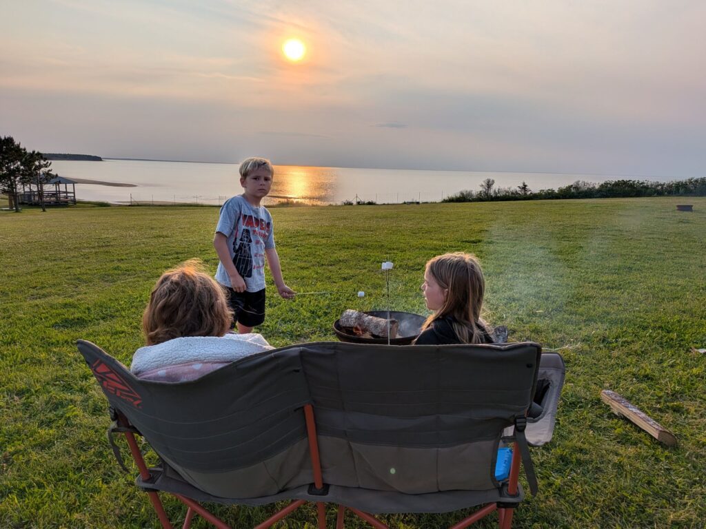 Relaxing at the Campground in Murray Beach
