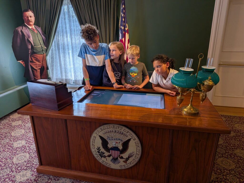 Cousins Making very Presidential Decisions at During Theodore Roosevelts First Moments in Office