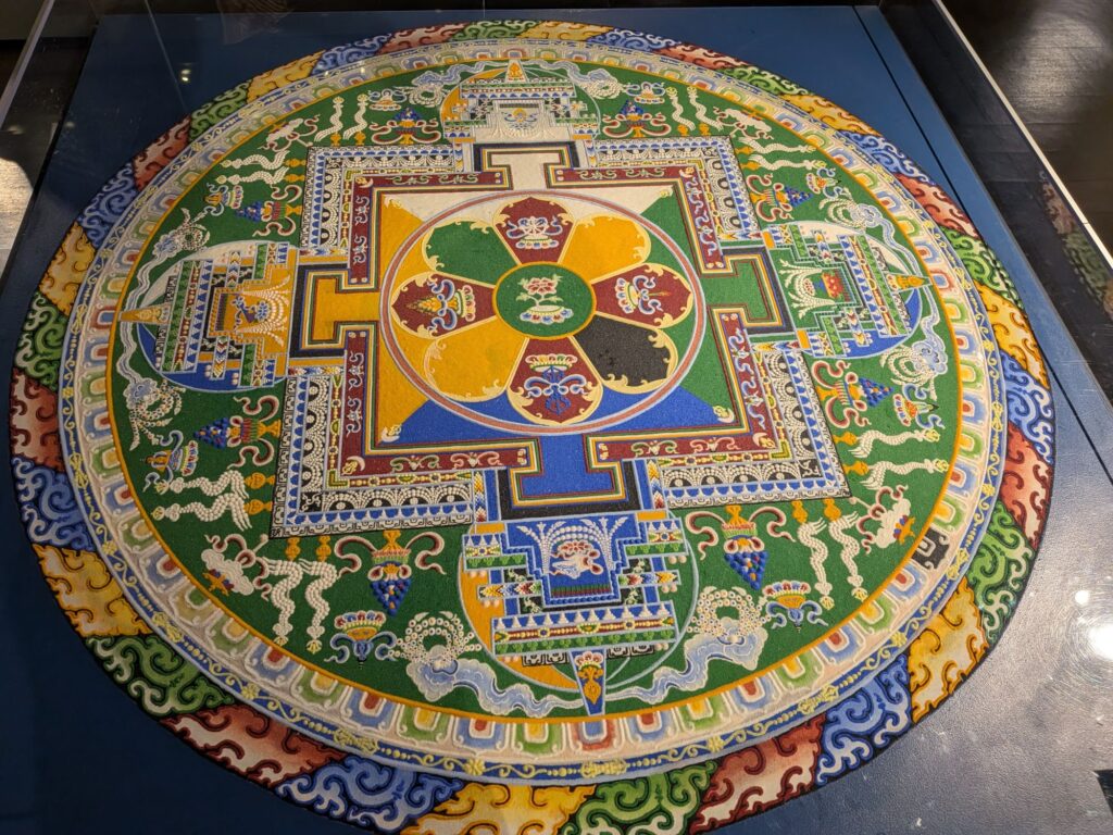 Intricate Art Made by Monks with Sand