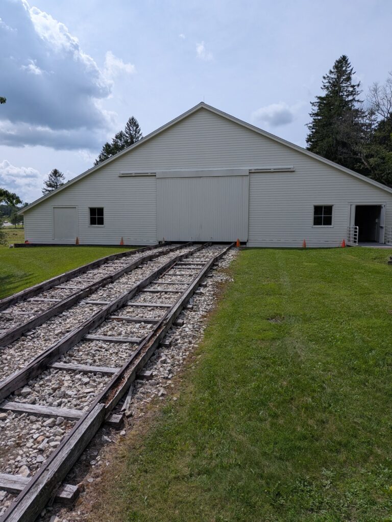 Outside view of a Rail House on the Allegheny Portage Rail Road